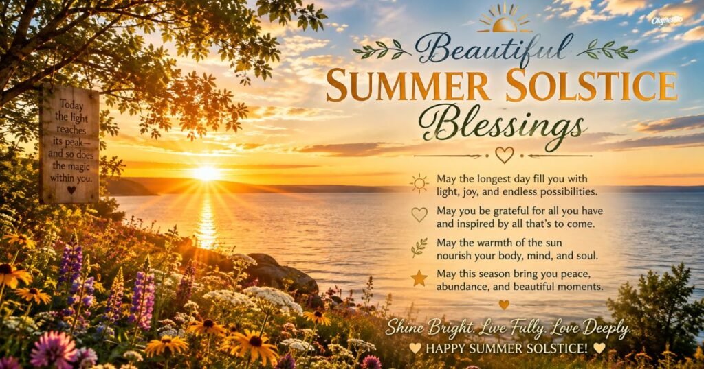Beautiful Summer Solstice Blessings