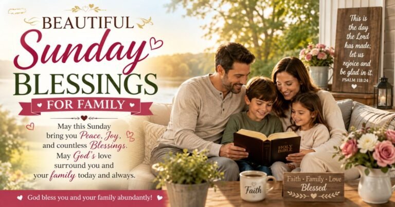 Beautiful Sunday Blessings for Family