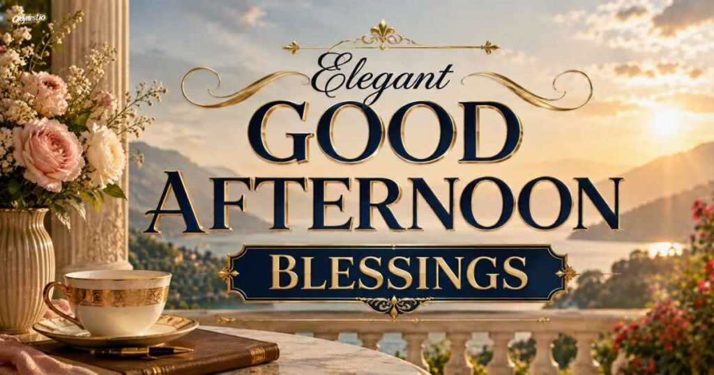 Elegant Good Afternoon Blessings