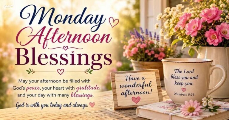 Monday Afternoon Blessings