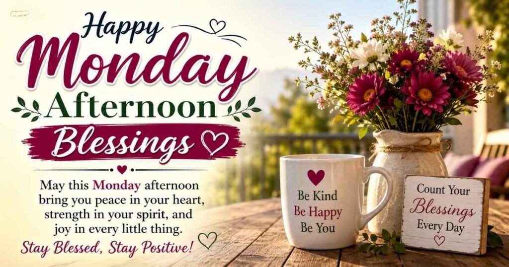 Monday Afternoon Blessings Quotes