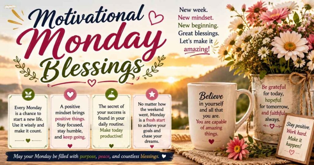 Motivational Monday Blessings Quotes