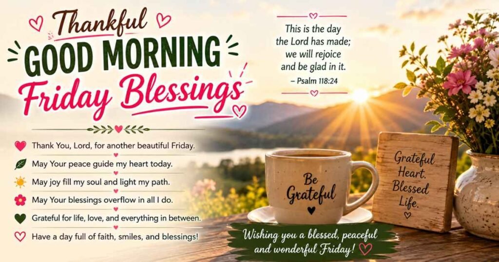 Thankful Good Morning Friday Blessings