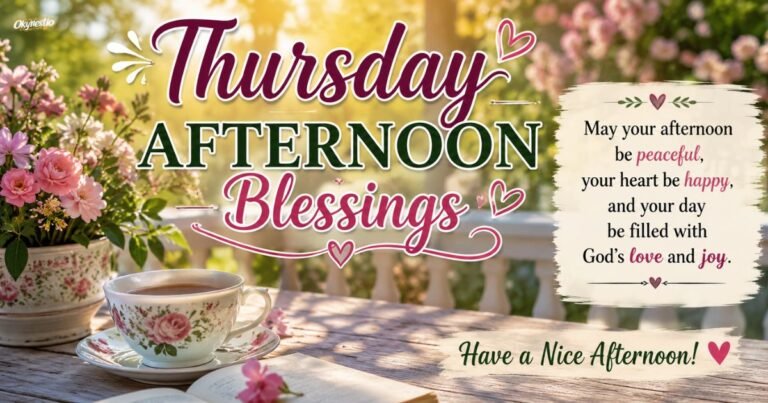 Thursday Afternoon Blessings