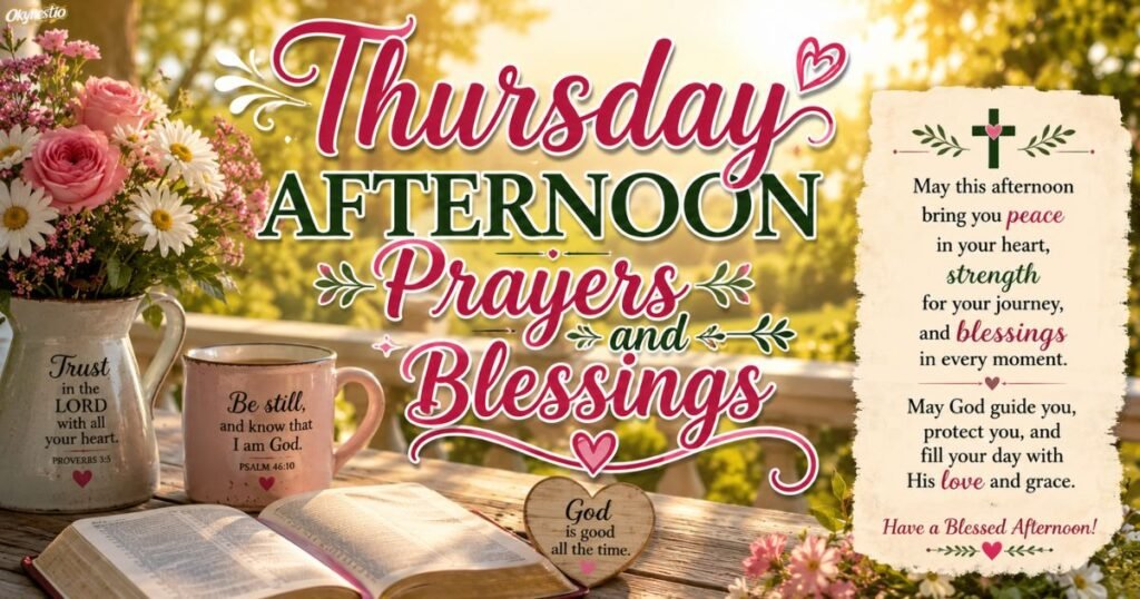 Thursday Afternoon Prayers and Blessings