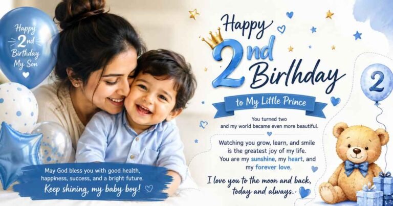 2nd Birthday Wishes for Baby Boy from Mother