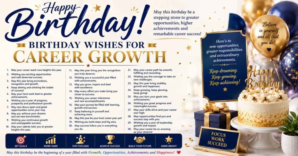 Birthday Wishes for Career Growth