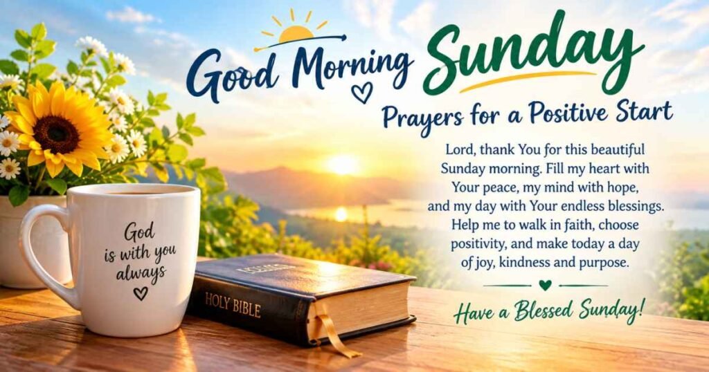 Good Morning Sunday Prayers for a Positive Start