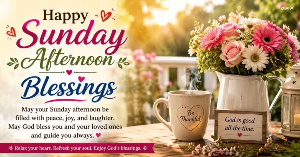 Happy Sunday Afternoon Blessings