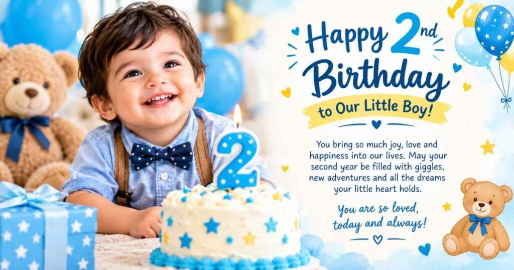 Heartfelt 2nd Birthday Wishes for Your Baby Boy
