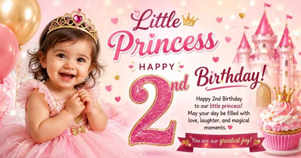 Little Princess 2nd Birthday Wishes