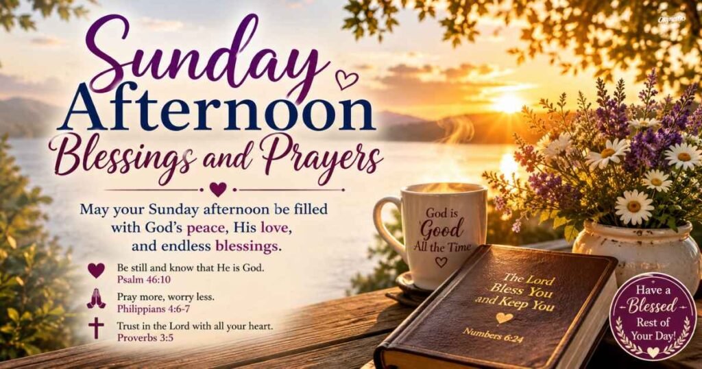 Sunday Afternoon Blessings and Prayers
