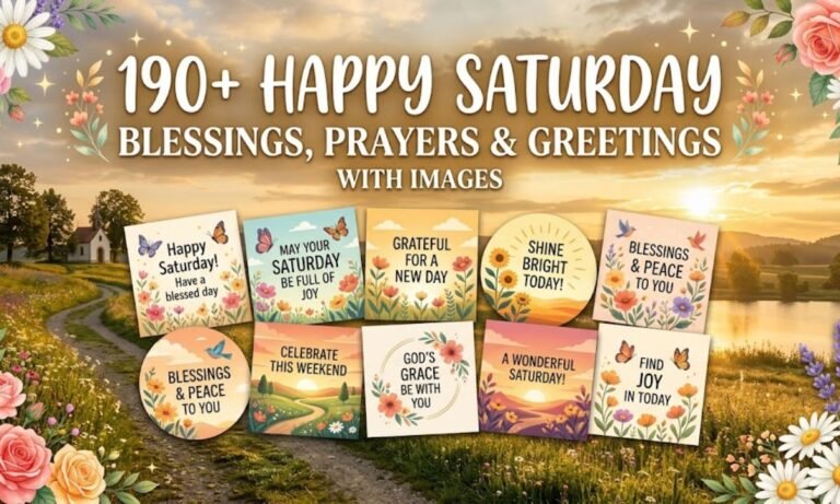 190+ Happy Saturday Blessings, Prayers & Greetings with Images