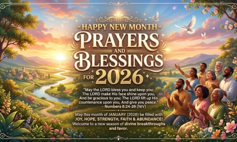 Happy New Month Prayers and Blessings for 2026