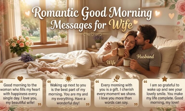 Romantic Good Morning Messages for Wife