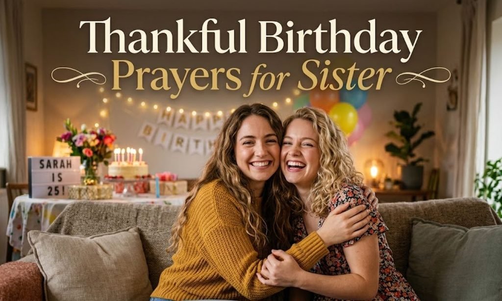 Thankful Birthday Prayers for Sister